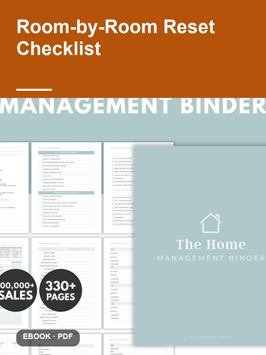 Room-by-Room Reset Checklist cover