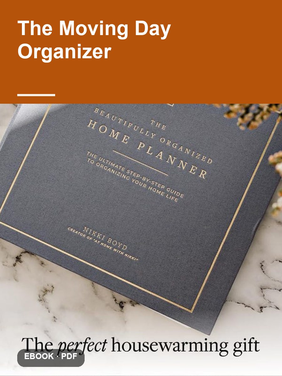 The Moving Day Organizer cover